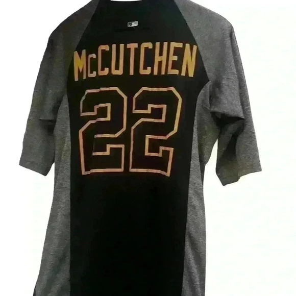Pittsburgh Pirates Andrew McCutchen Jersey 3/4 Sleeve Featherweight Tech Size M - Picture 2 of 7